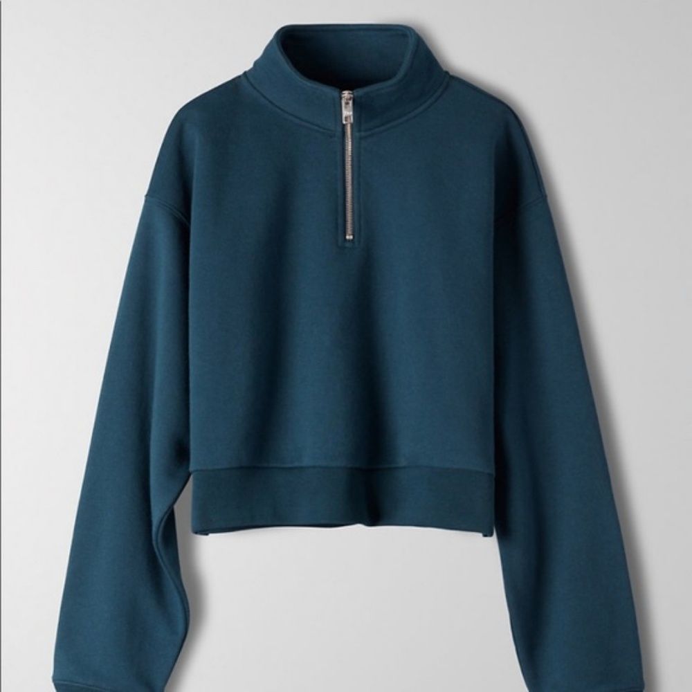 Aritzia TNA Monteview Cropped Sweater Fresque XS